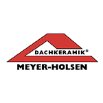 Producent pokryć dachowych i akcesoriów. Logotyp niemieckiej marki Mayer-Holsen.